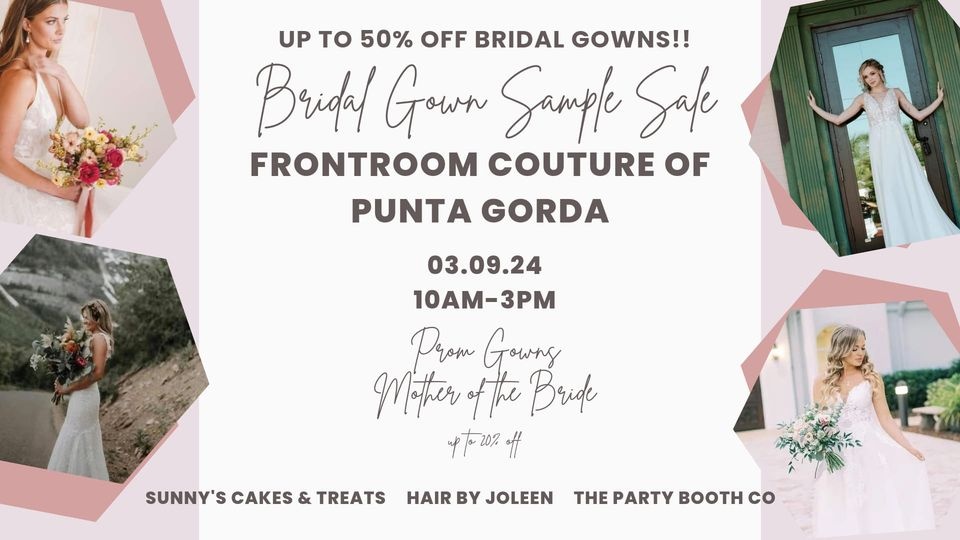 Frontroom Couture of Punta Gorda Bridal Gown Sample Sale