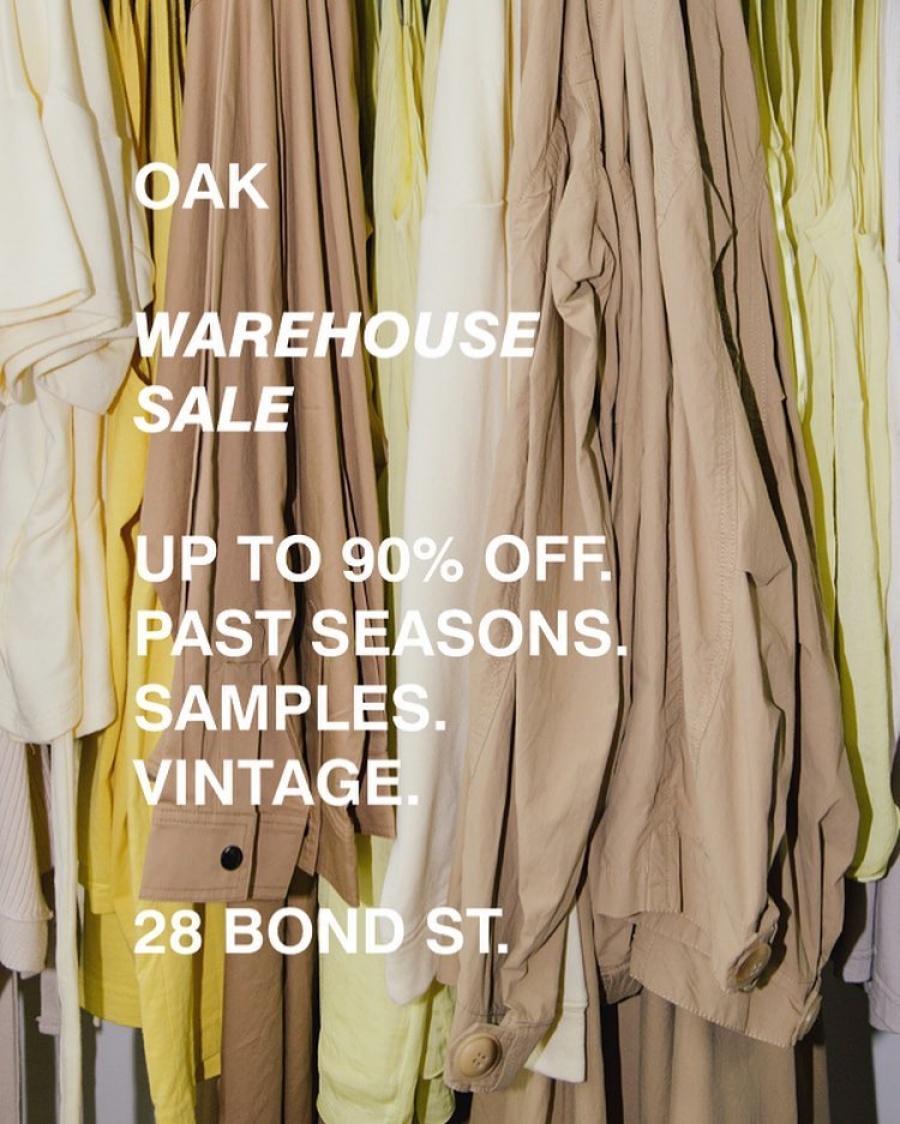 OAK Warehouse Sale