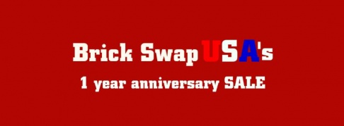 Brick Swap USA's 1 Year Anniversary Sale