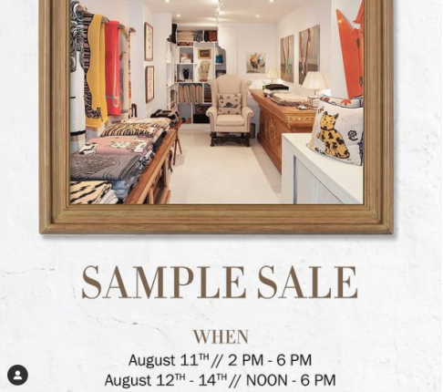 Saved Sample Sale