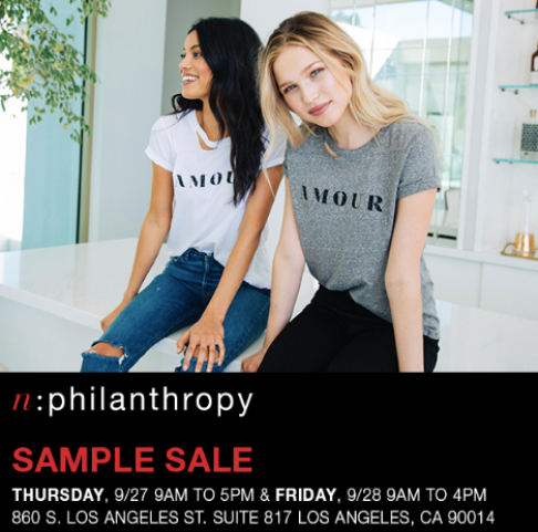 n:Philanthropy Sample Sale