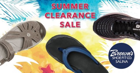 Brown's Shoe Fit Salina SUMMER CLEARANCE SALE