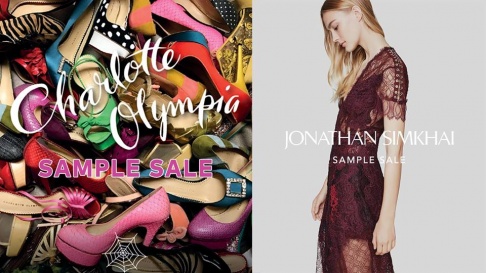 Charlotte Olympia and Jonathan Simkhai Sample Sale