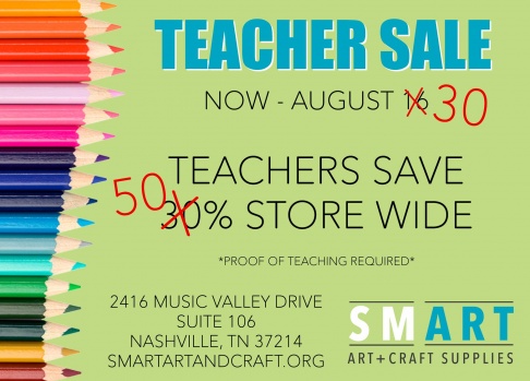 Smart Art + Craft Supplies Store Wide Sale for Teachers