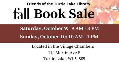 Turtle Lake Public Library Fall Book Sale