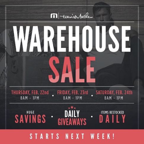 TravisMathew Warehouse Sale