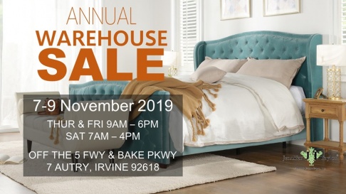 Jennifer Taylor Home Annual Warehouse Sale