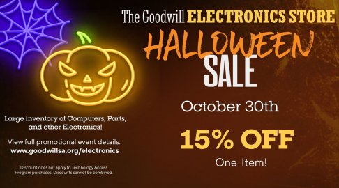 The Goodwill Electronics Store - Halloween Sale