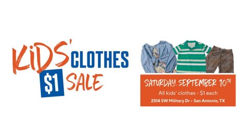 Goodwill South Park Store Kids' Clothes $1 Sale