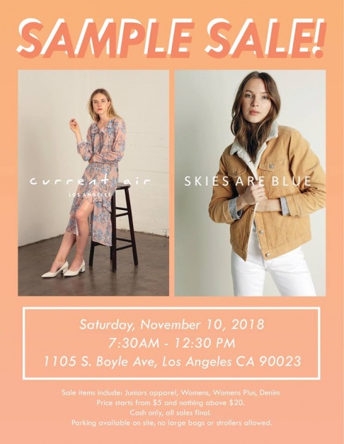 Skies Are Blue and Current Air Sample Sale
