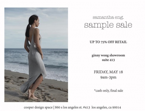 Samantha Eng Sample Sale