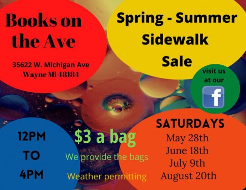 Books on the Ave Sidewalk Book Sale