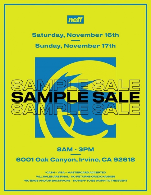 NEFF Sample Sale