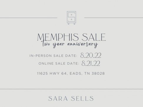 Sara Sells August Warehouse Sale - Memphis