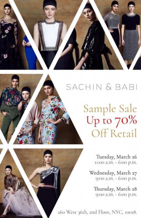 Sachin and Babi Sample Sale