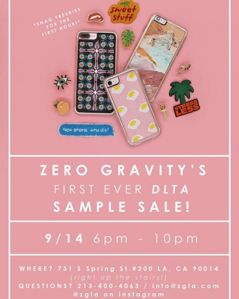 Zero Gravity Sample Sale