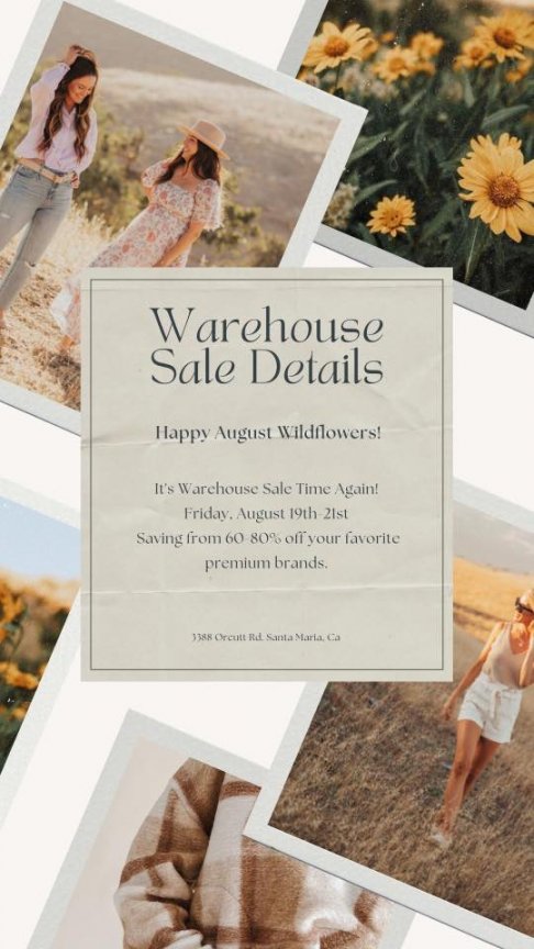 Wildflower Women Warehouse Sale