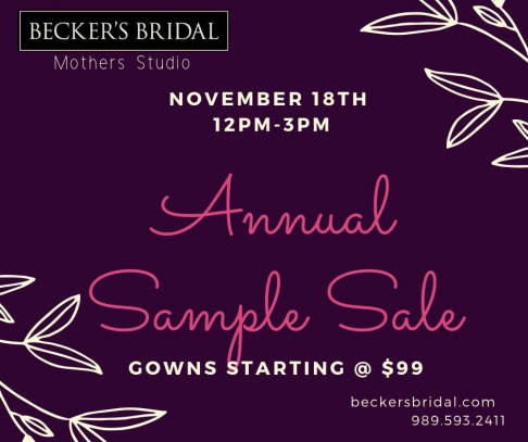Becker's Bridal Sample Sale