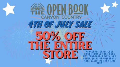 The Open Book Canyon Country 4th of July Sale