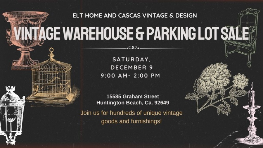 ELT Home Vintage Warehouse and Parking Lot Sale