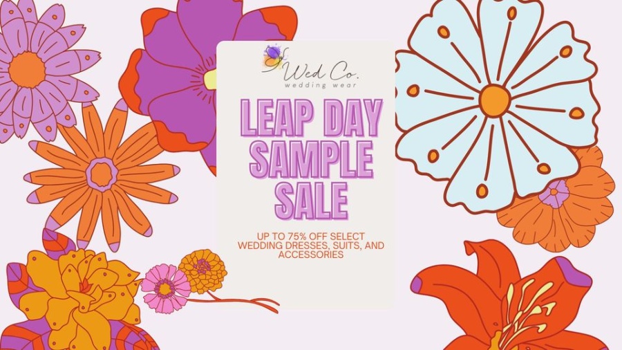 Wed Company Wedding Wear Leap Day Sample Sale