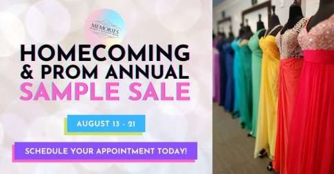 Memories Bridal and Evening Wear Homecoming and Prom Sample Sale