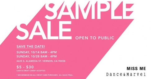 Miss Me. Sample Sale