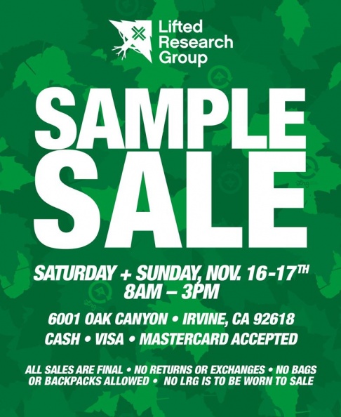 LRG Archive and Sample Sale
