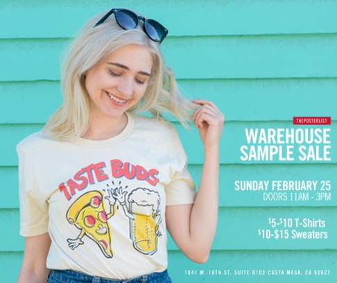 The Poster List - Warehouse Sample Sale
