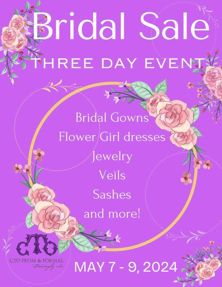 CTO Prom and Formal Bridal Sample Sale