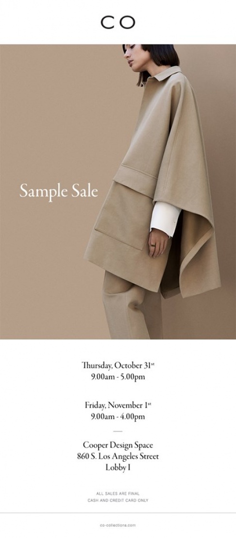 Co Sample Sale