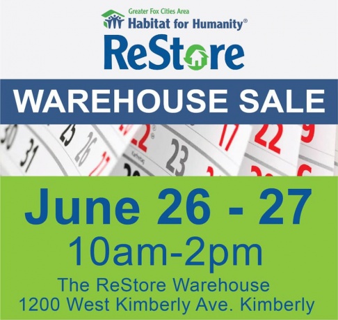 Appleton Habitat ReStore Warehouse Sale