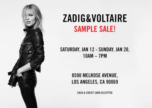 Zadig and Voltaire Warehouse Sale
