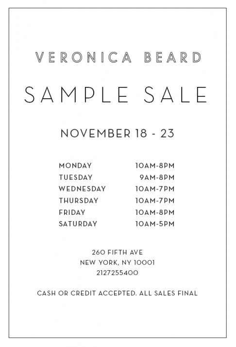 Veronica Beard Sample Sale