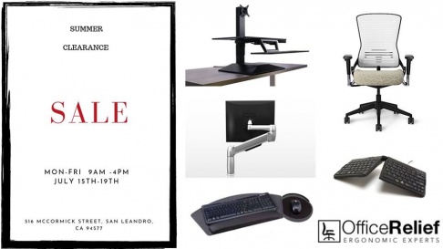Office Relief: Ergonomic Experts Summer Clearance Sale