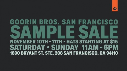 Goorin Brothers Sample Sale