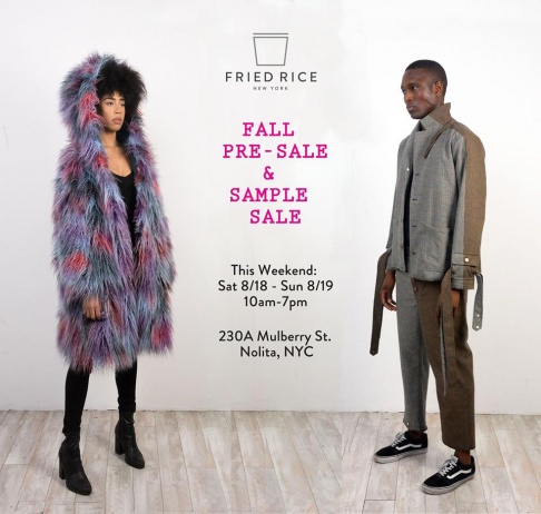 FRIED RICE Sample Sale