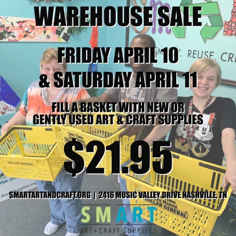 Smart Art + Craft Supplies Fill a Basket Warehouse Sale