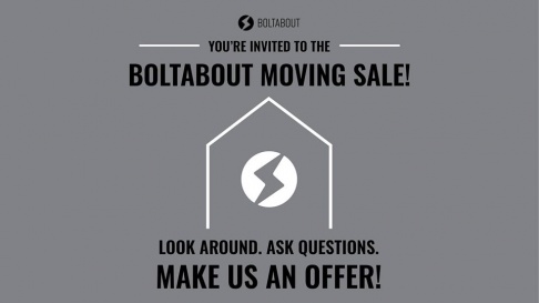 BoltAbout Moving Sale