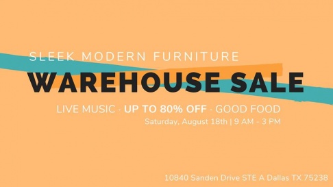 Sleek Modern Furniture Warehouse Sale