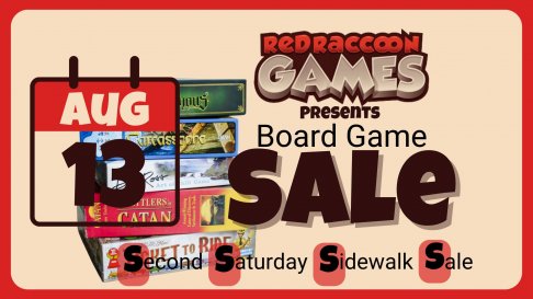 Red Raccoon Games Sidewalk Sale