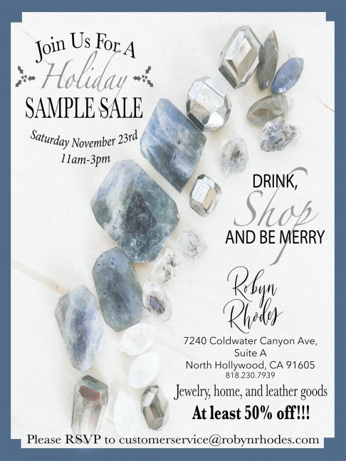 Jewelry and Leather Sample Sale-- Items At Least 50% off!