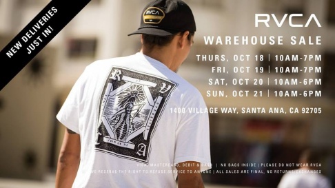 RVCA Warehouse Sale