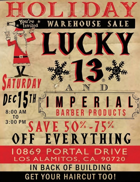 Lucky 13 Warehouse Sale