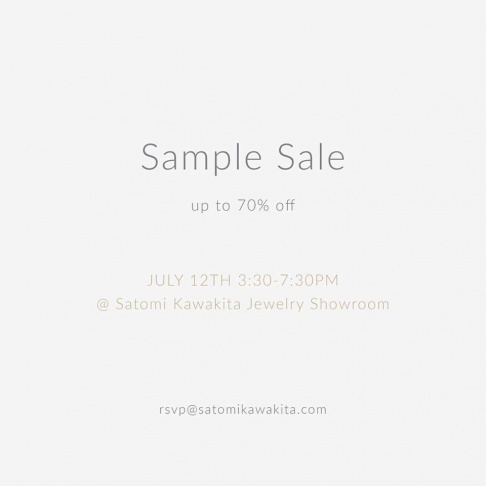 Satomi Kawakita Jewelry Sample Sale