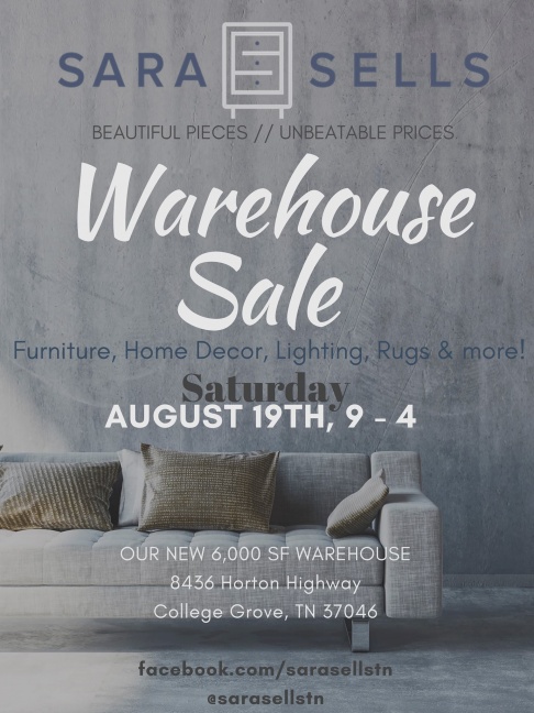 Sara Sells Warehouse Sales Event