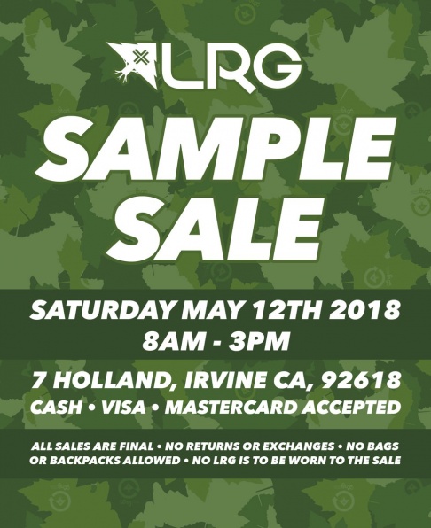 LRG Clothing Sample Sale