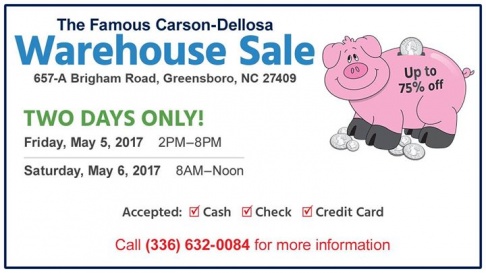 Carson-Dellosa 2-Day Warehouse Sale