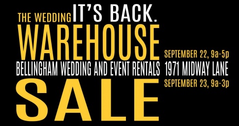 Bellingham Wedding Warehouse Sale
