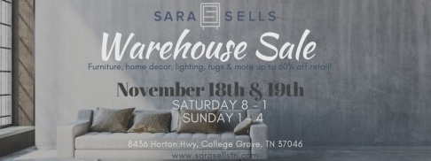Sara Sells Warehouse Sale